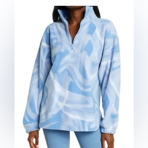 Zella Tops - Zella Blair Polar Fleece Quarter Zip Pullover